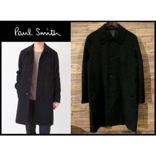 ポールスミス(Paul Smith)のじゅん様専用 ポールスミス カシミヤブレンド ステンカラー コート 黒 L(ステンカラーコート)