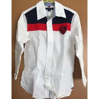 トミーヒルフィガー(TOMMY HILFIGER)のTommy Hilfiger 100-110cm 長袖シャツ ホワイト(Tシャツ/カットソー)