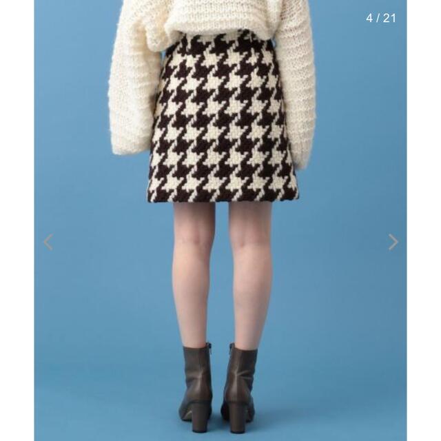 deicy(デイシー)のハウンドトゥースミニスカート レディースのスカート(ミニスカート)の商品写真