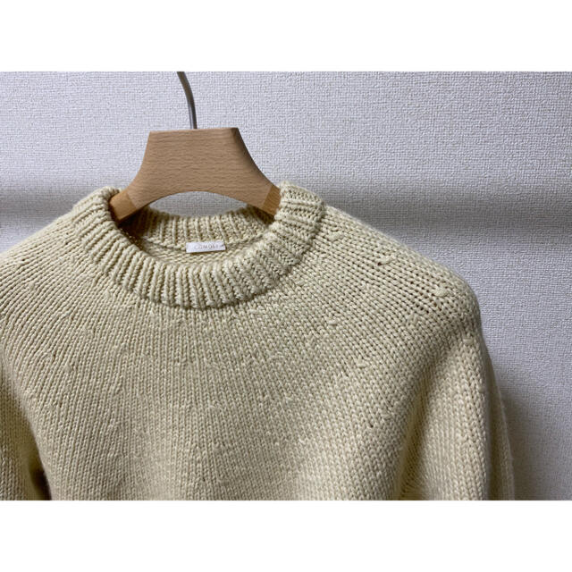 トップスCOMOLI 20aw ハンドクルーネックニット