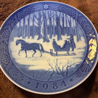 ロイヤルコペンハーゲン(ROYAL COPENHAGEN)の1984年ロイヤルコペンハーゲンイヤープレート　(置物)