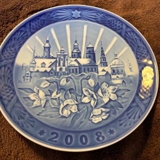 ロイヤルコペンハーゲン(ROYAL COPENHAGEN)の2008年　ロイヤルコペンハーゲン　イヤープレート(置物)