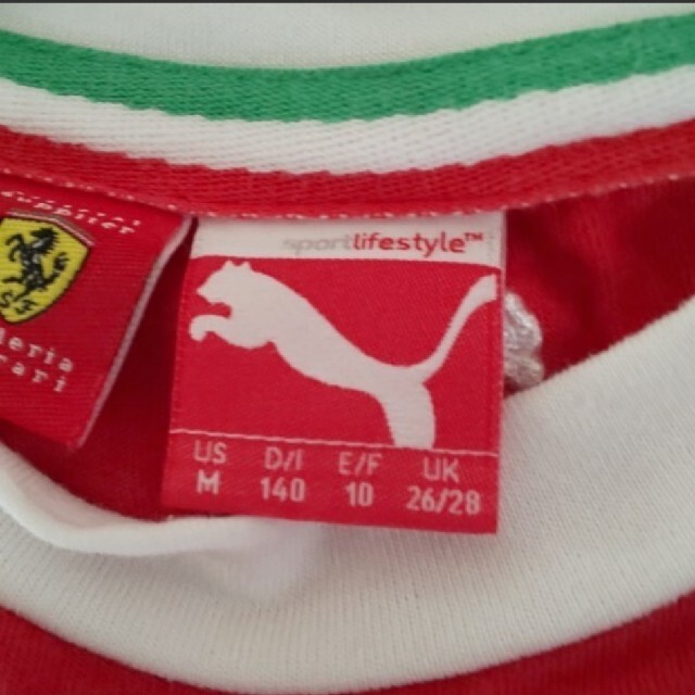 Ferrari(フェラーリ)のキッズ フェラーリ プーマ PUMA Tシャツ Ferrari 140 キッズ/ベビー/マタニティのキッズ服女の子用(90cm~)(Tシャツ/カットソー)の商品写真