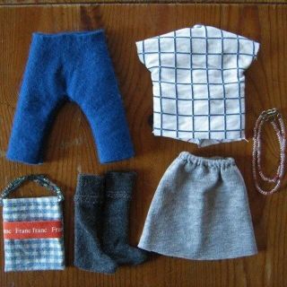 リカちゃん人形用に作った洋服と小物セット（いろいろ６点）☆ハンドメイドＴ(その他)