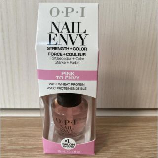 OPI ENVY オーピーアイエンビー  クリアピンク  強化剤 ベースコート(ネイルトップコート/ベースコート)