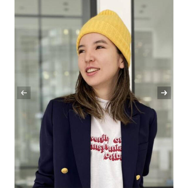 L'Appartement DEUXIEME CLASSE(アパルトモンドゥーズィエムクラス)の2021AW L'Appartement Cashmere knit Cap レディースの帽子(ニット帽/ビーニー)の商品写真