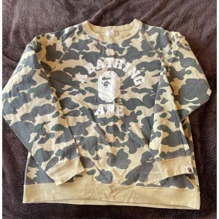 APE スウェット 迷彩柄 ワンポイント 傷汚れ無し！