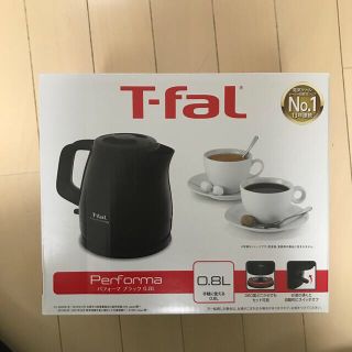 ティファール(T-fal)のT-fal Performa ティファール　パフォーマ　ブラック　0.8L(電気ケトル)