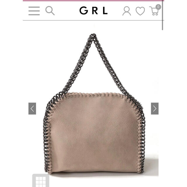 GRL(グレイル)の2Wayチェーンフラップバッグ　ベージュ レディースのバッグ(ショルダーバッグ)の商品写真