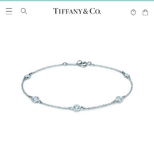 Tiffany & Co.(ティファニー)のTiffanyブレスレット　定価44万　バイザヤードブレスレット　0.4ct レディースのアクセサリー(ブレスレット/バングル)の商品写真