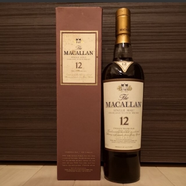 最終！The MACALLAN ザ・マッカラン 12年 旧ボトル 裏に12の印字