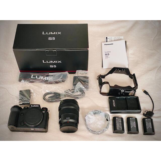 Panasonic LUMIX DC-S5Kレンズキット＋ケージ＋HDMI変換