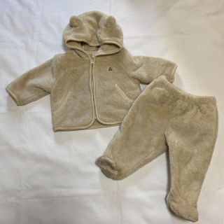 ベビーギャップ(babyGAP)の【s.j.s.t.y1125様専用】GAPくま耳ボアパーカー&パンツ70(カバーオール)