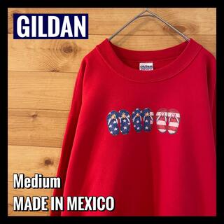 ギルタン(GILDAN)の【GILDAN】メキシコ製 プリント サンダル イラスト スウェット US古着(スウェット)