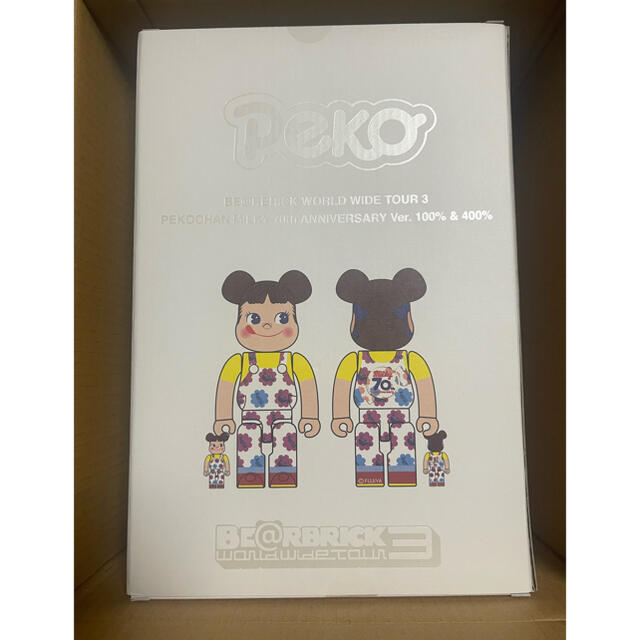 BE@RBRICK ペコちゃん ミルキー70周年デザイン  100％＆400％ 3