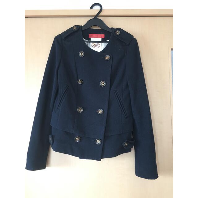 コート　ダブルボタン ノーカラー　ジャケット 制服風　SCOT CLUB