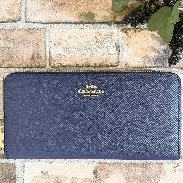 COACH(コーチ)の⌘箱付き・新品・未使用・正規品⌘ COACH 長財布 ネイビー レディースのファッション小物(財布)の商品写真