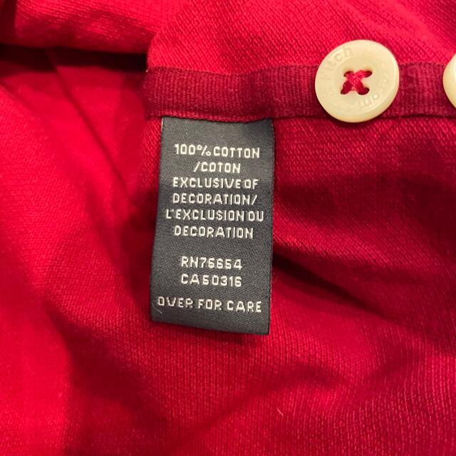 Abercrombie&Fitch(アバクロンビーアンドフィッチ)のアバクロ　半袖ポロシャツ　赤 メンズのトップス(ポロシャツ)の商品写真