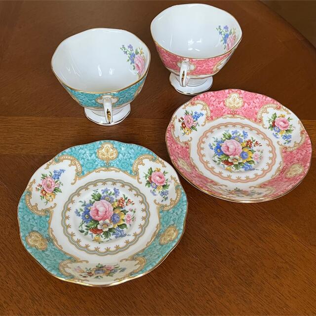 ROYAL ALBERT(ロイヤルアルバート)の【美品】ロイヤルアルバート★レディカーライル＆アスコット★C/S  ペア インテリア/住まい/日用品のキッチン/食器(食器)の商品写真