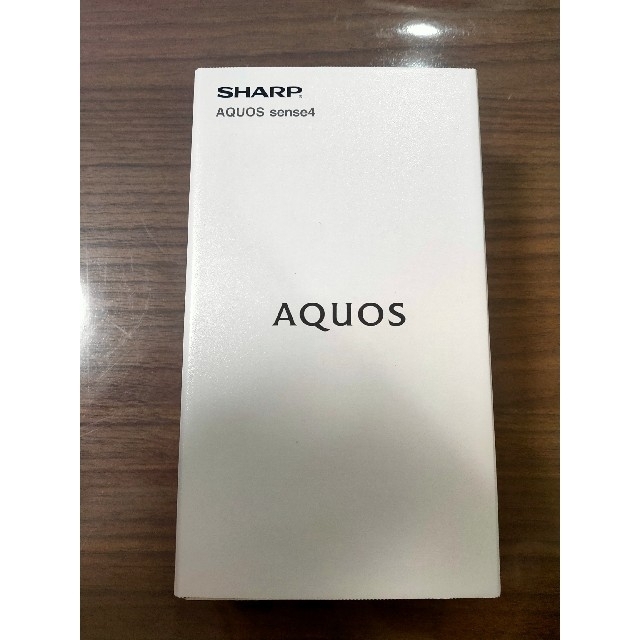 AQUOS(アクオス)のAQUOS sense4  SH-M15 ブラック simフリー 新品未使用 スマホ/家電/カメラのスマートフォン/携帯電話(スマートフォン本体)の商品写真