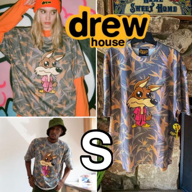 本物 S オオカミ Tシャツdrew house fernand ドリューハウス