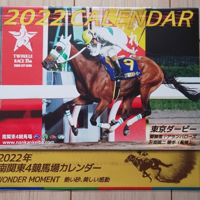 南関東4競馬場 カレンダー 2022年 インテリア/住まい/日用品の文房具(カレンダー/スケジュール)の商品写真