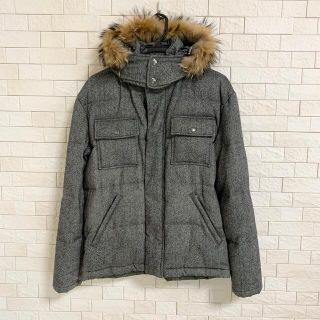 ポールスミス(Paul Smith)の【美品】ポールスミス　ダウンジャケット　メンズ　グレー　ツイード(ダウンジャケット)