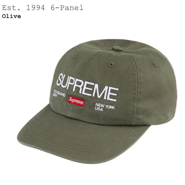 Supreme(シュプリーム)のシュプリーム　Est. 1994 6-Panel キャップ オリーブ メンズの帽子(キャップ)の商品写真