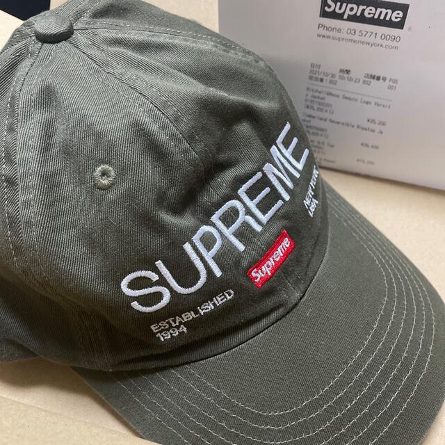 Supreme(シュプリーム)のシュプリーム　Est. 1994 6-Panel キャップ オリーブ メンズの帽子(キャップ)の商品写真