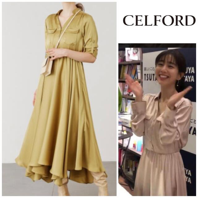 お値下中☆CELFORD＊ハンカチヘムワンピース 田中みな実さん着用(色 ...