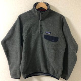 パタゴニア(patagonia)のパタゴニア　シンチラスナップT  美品　サイズXS グレー　25580(ブルゾン)