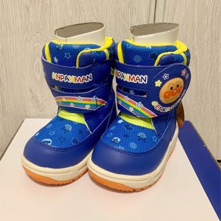 ムーンスター(MOONSTAR )のmoonstar　アンパンマン　13cm　ブルー　スノーブーツ(ブーツ)