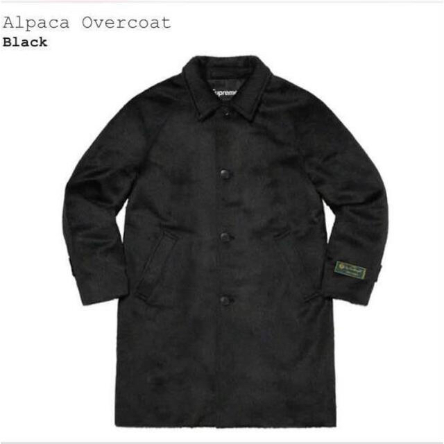 Supreme(シュプリーム)のL 黒 Supreme Alpaca Overcoat Black 木村拓哉 メンズのジャケット/アウター(ステンカラーコート)の商品写真