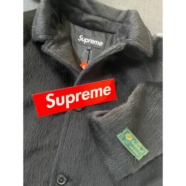 Supreme(シュプリーム)のL 黒 Supreme Alpaca Overcoat Black 木村拓哉 メンズのジャケット/アウター(ステンカラーコート)の商品写真