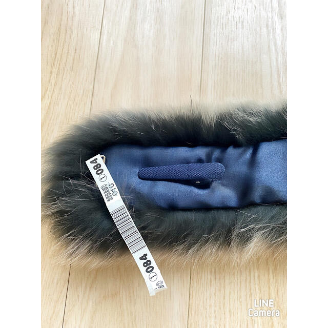 美品】ルスーク シルバーフォックス リアルファー マフラー ティペット