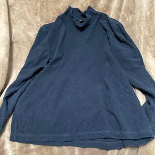 ユニクロ(UNIQLO)のヒートテックフリースモックネックT　メンズ　M ユニクロ(Tシャツ/カットソー(七分/長袖))