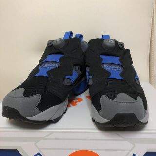 リーボック(Reebok)のリーボック　ポンプフューリー　黒　灰色　青(スニーカー)