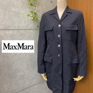 マックスマーラ(Max Mara)の高級 マックスマーラ 一級品イタリア製 豪華エレガント白タグチェスターコート(チェスターコート)