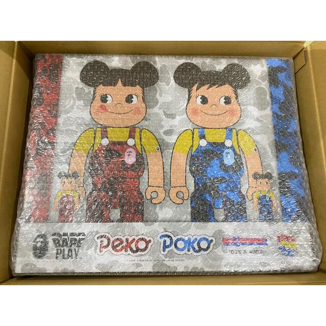 【在庫限りッ！アウトレット】 BE＠RBRICK × ペコちゃんu0026ポコちゃん 100％u0026400％(4体セット):【希少!大人気