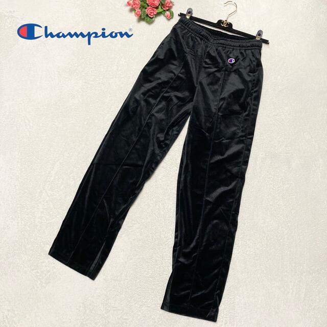 Champion(チャンピオン)の【新品に近い　未使用】チャンピオン×ナノユニバースコラボベロアパンツ　レディース レディースのパンツ(カジュアルパンツ)の商品写真