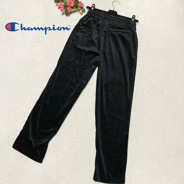 Champion(チャンピオン)の【新品に近い　未使用】チャンピオン×ナノユニバースコラボベロアパンツ　レディース レディースのパンツ(カジュアルパンツ)の商品写真