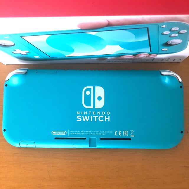 ジャンク品 Nintendo Switch  Lite ターコイズ　本体と箱 1