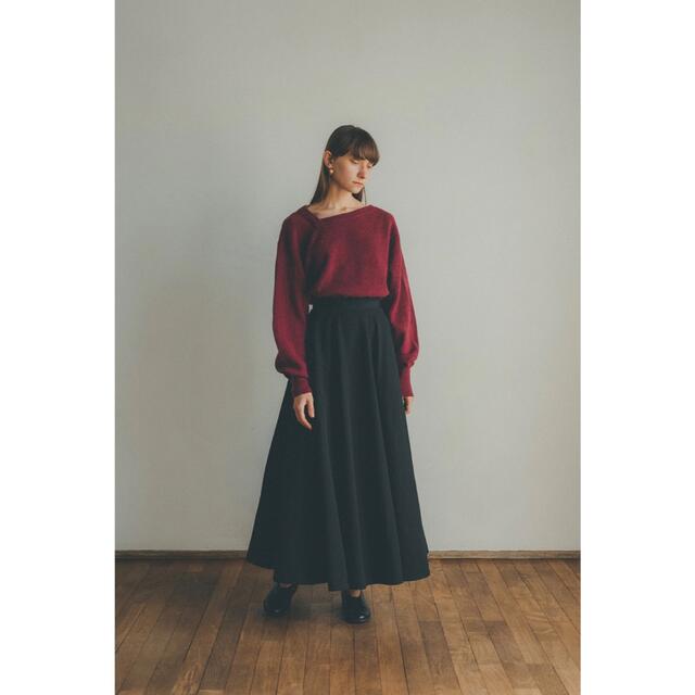 CLANE VOLUME FLARE MAXI SKIRTロングスカート