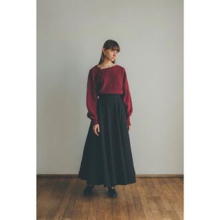 CLANE VOLUME FLARE MAXI SKIRT (ロングスカート)