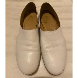 que shoes  plane white S(スリッポン/モカシン)