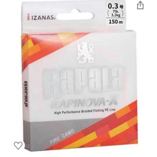 Rapala PEライン 0.3号ラピノヴァX カモパターン 150ｍ 4本編み(釣り糸/ライン)