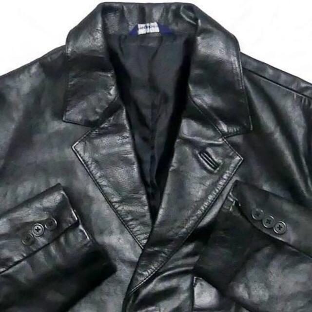 GAP(ギャップ)のギャップ メンズ レザー テーラードジャケット XS 黒 スーツ 本革 ブレザー メンズのジャケット/アウター(テーラードジャケット)の商品写真