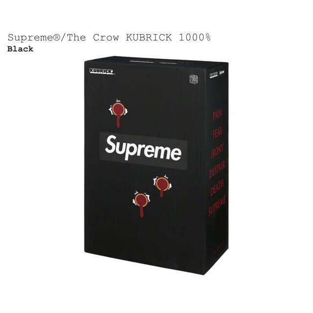 新品 Supreme The Crow KUBRICK 1000% 1