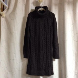 ユニクロ(UNIQLO)の♡厚手ニットワンピ♡(ひざ丈ワンピース)