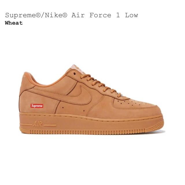 Supreme Nike Air Force 1 Low wheat 28cm 1